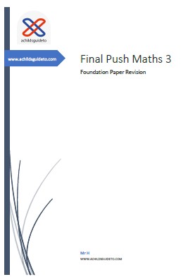 Questions to help Foundation Students to achieve.  Booklet 2